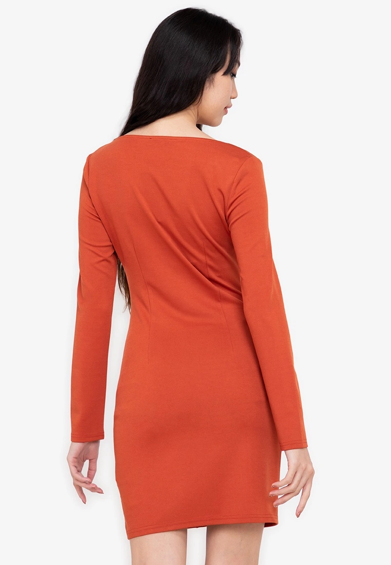 ZALORA BASICS Long Sleeve Button Down Mini Dress - Billede 2
