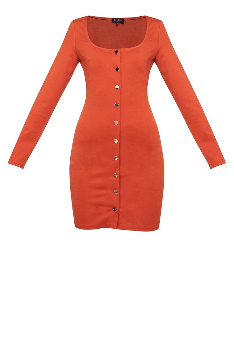 ZALORA BASICS Long Sleeve Button Down Mini Dress - Billede 5