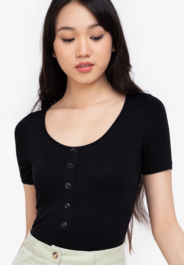ZALORA BASICS Popper Detail Bodysuit - Billede 3