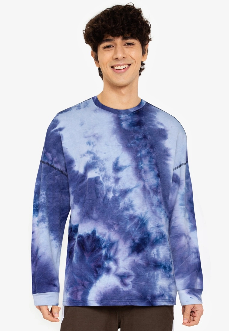 ZALORA BASICS Contrasting Overlock Pullover