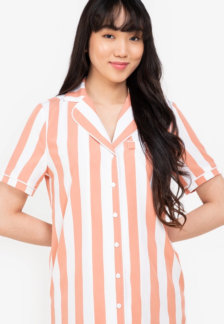 ZALORA BASICS Lounge Button Short Sleeve Dress - Billede 3