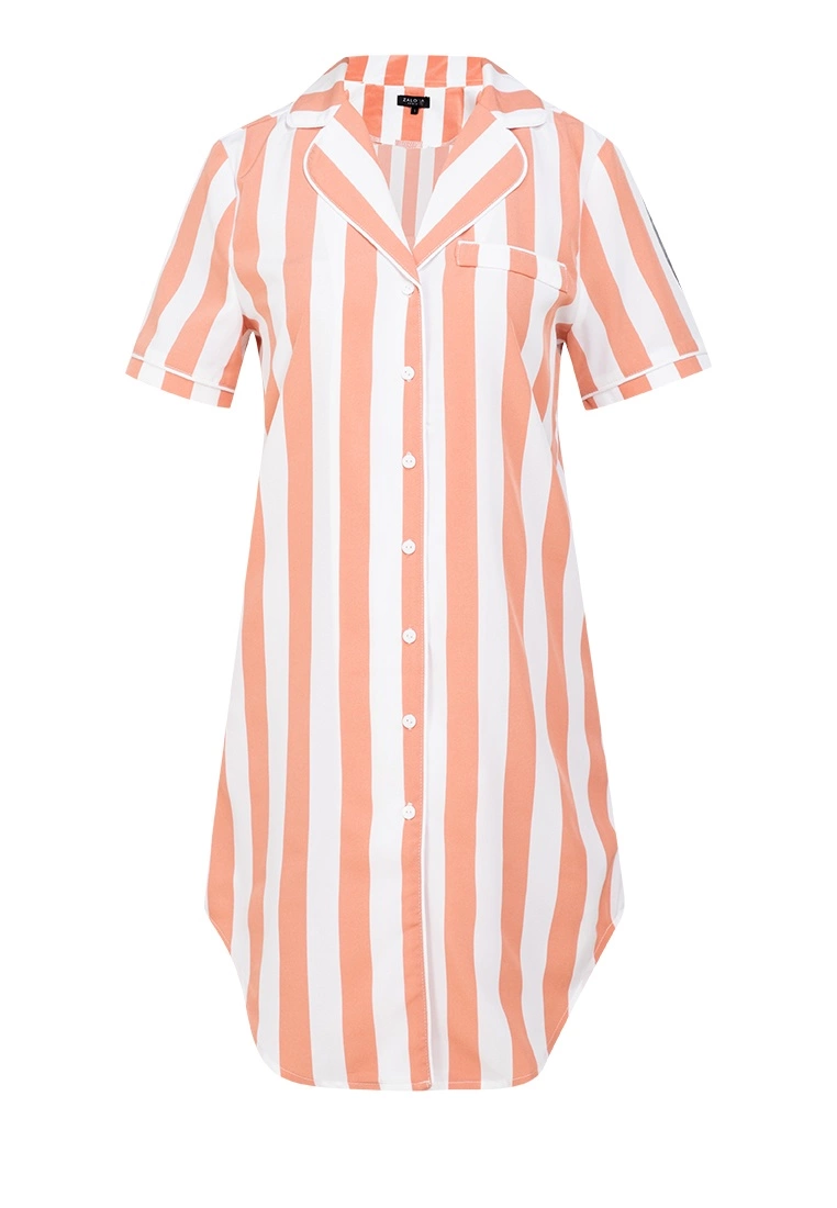 ZALORA BASICS Lounge Button Short Sleeve Dress - Billede 5