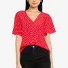 ZALORA BASICS Button Down Frill Sleeves Blouse