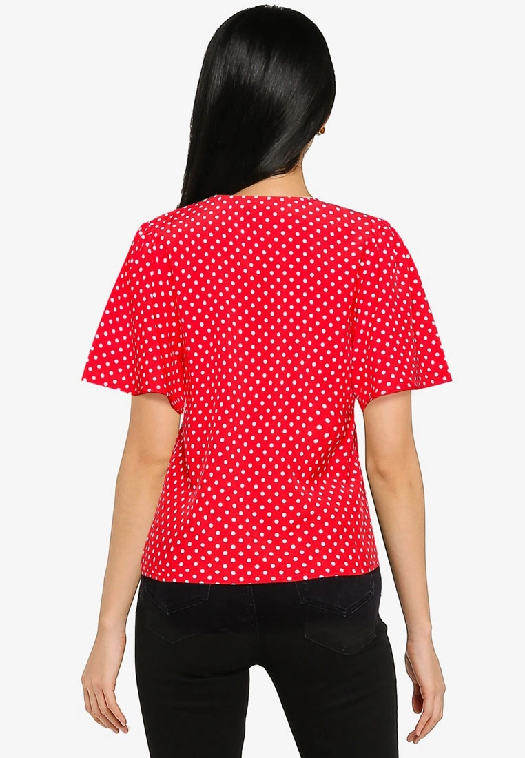 ZALORA BASICS Button Down Frill Sleeves Blouse - Billede 2