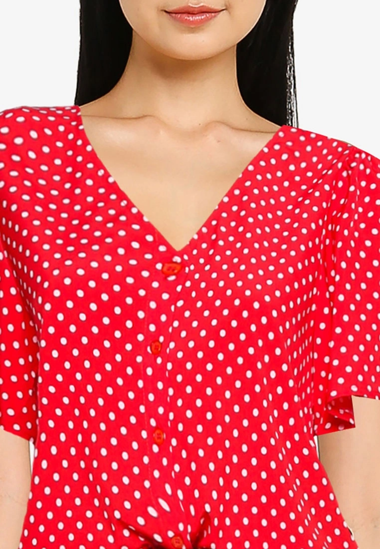 ZALORA BASICS Button Down Frill Sleeves Blouse - Billede 3