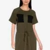 ZALORA BASICS Jersey Drawstring Dress