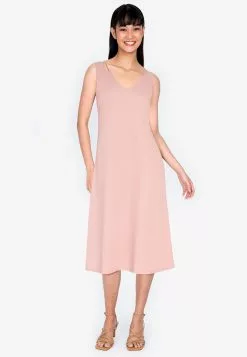 ZALORA BASICS Ribbon Tie Back Dress