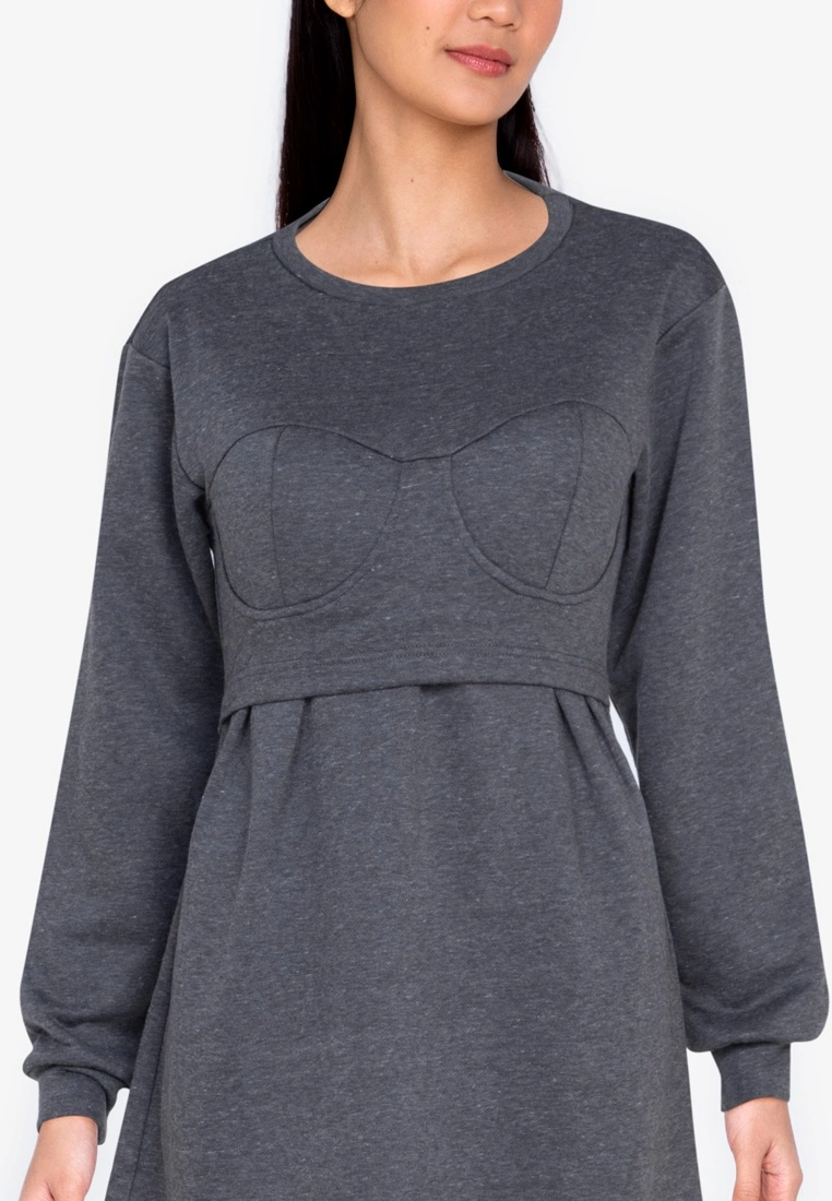 ZALORA BASICS Corset Detail Sweater Dress - Billede 3