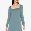 ZALORA BASICS Square Neck Mini Dress