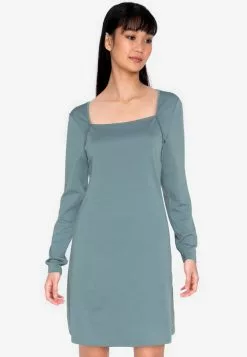 ZALORA BASICS Square Neck Mini Dress
