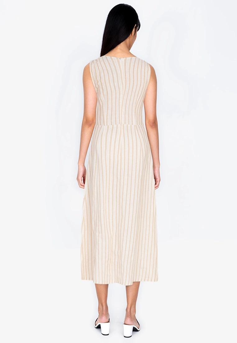 ZALORA BASICS Deep V Button Down Midi Dress - Billede 2