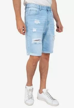 ZALORA BASICS Rolled Cuff Denim Shorts