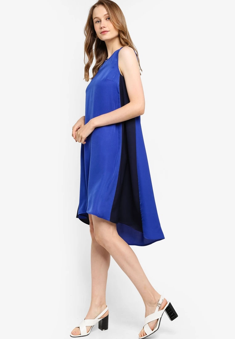 ZALORA BASICS Color Block Side Swing Dress - Billede 4
