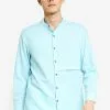 ZALORA BASICS Front Panel Detail Long Sleeve Shirt