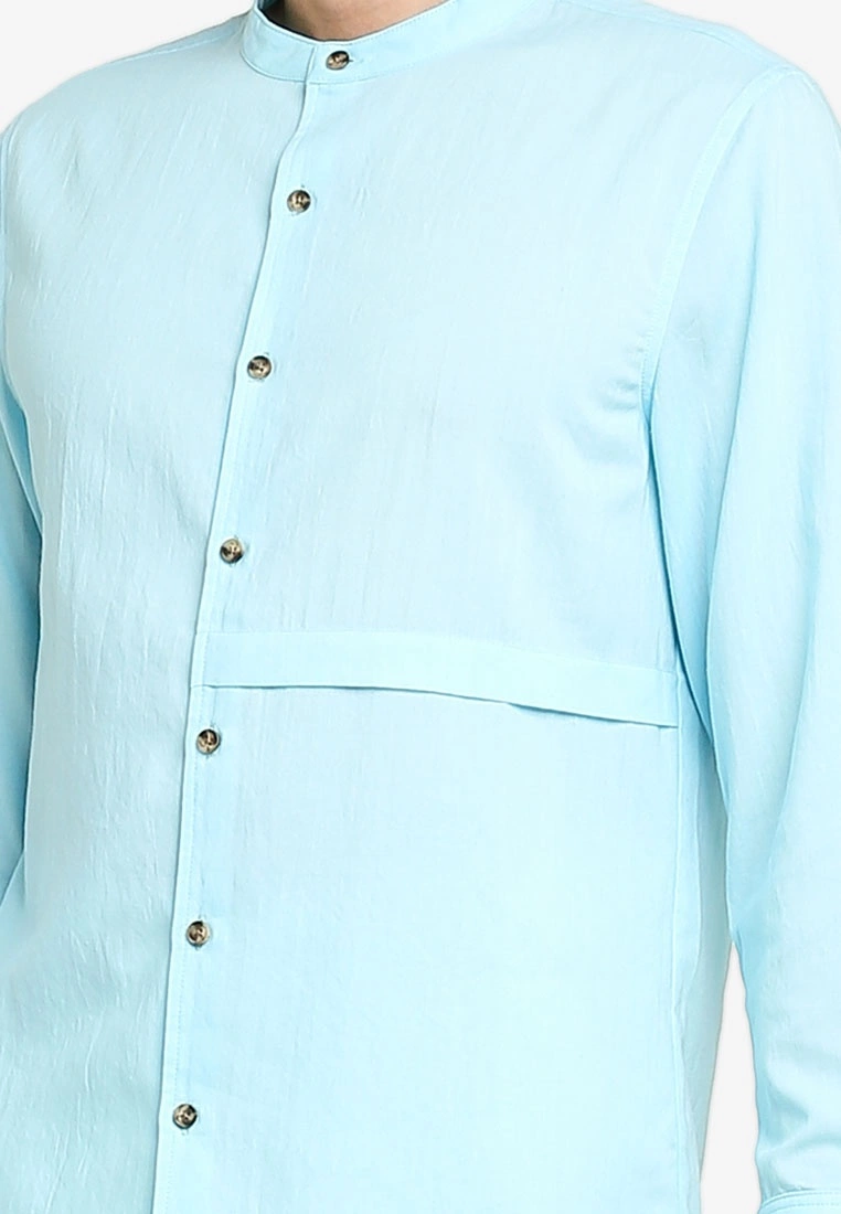 ZALORA BASICS Front Panel Detail Long Sleeve Shirt - Billede 3