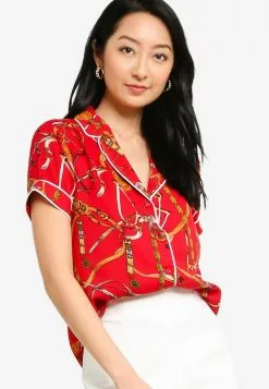 ZALORA BASICS Collared Shirt With Piping Detail