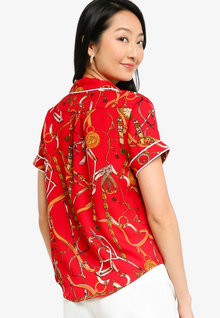 ZALORA BASICS Collared Shirt With Piping Detail - Billede 2