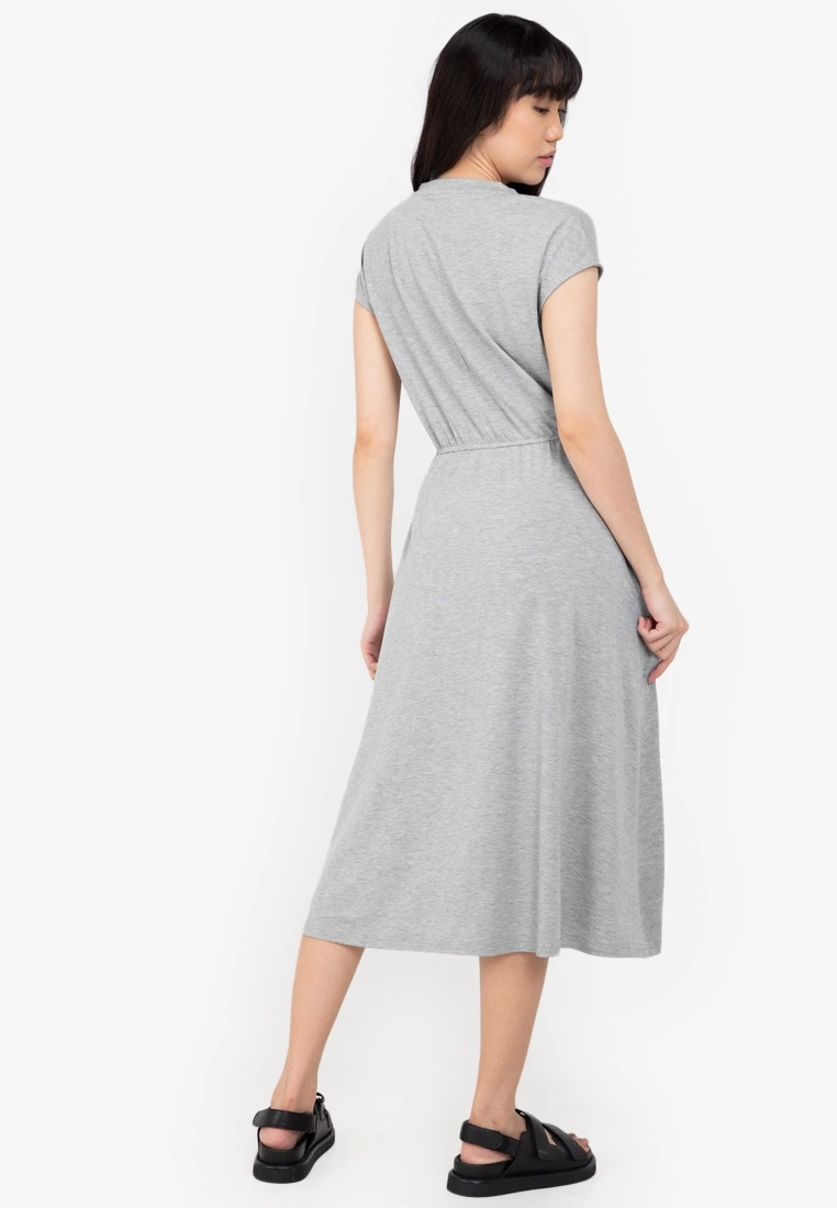 ZALORA BASICS Basic Drawstring Waist Midi Dress - Billede 2