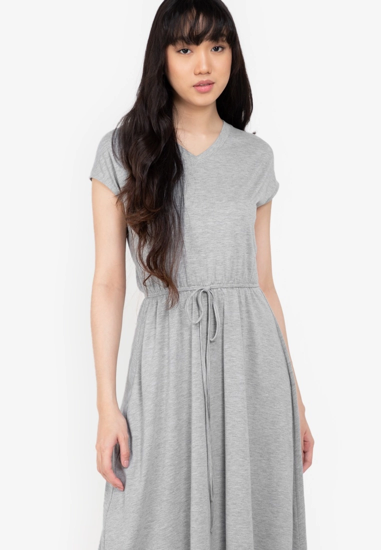 ZALORA BASICS Basic Drawstring Waist Midi Dress - Billede 3