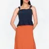 ZALORA BASICS Tie Straps Peplum Top