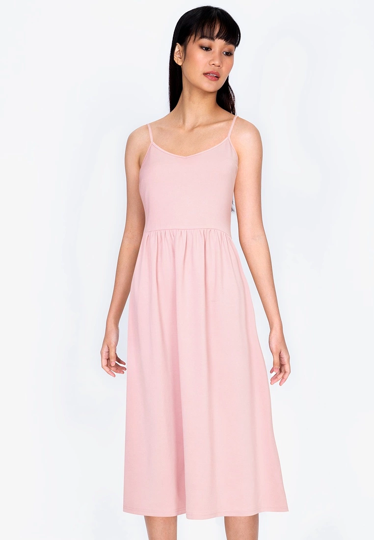 ZALORA BASICS Cami Midi Fit & Flare Dress - Billede 4