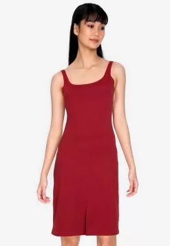 ZALORA BASICS Bodycon Dress with Slit