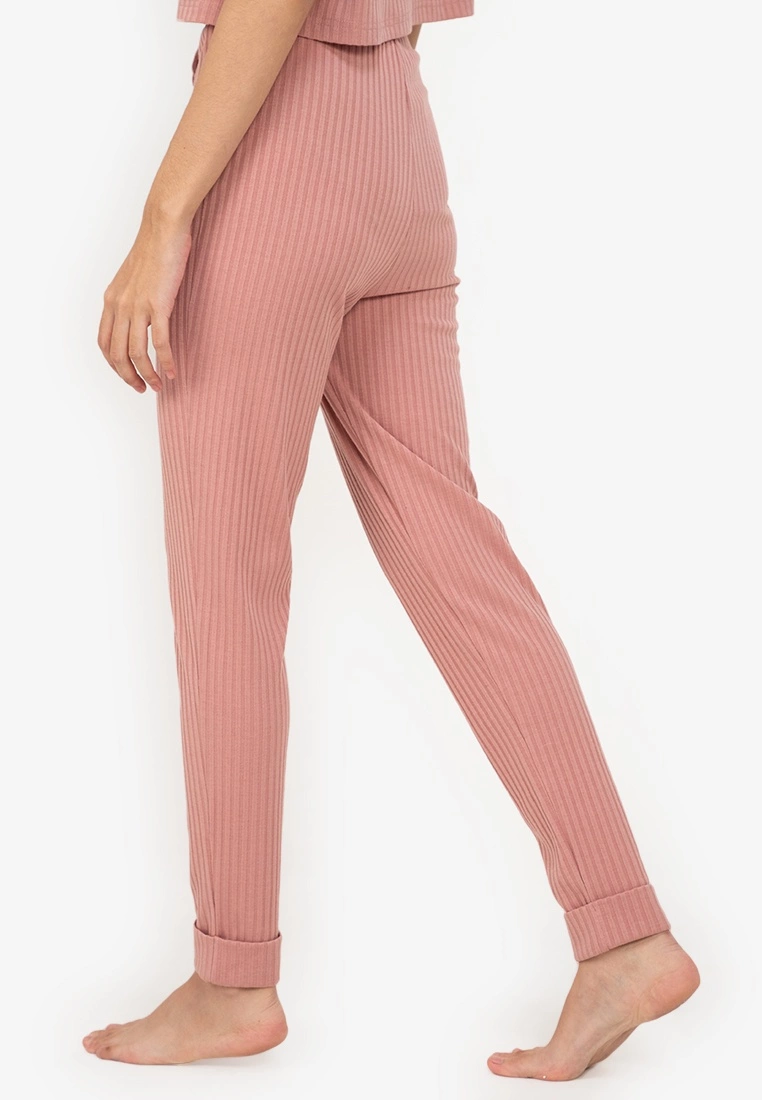 ZALORA BASICS Lounge Ribbed Drawstring Jogger - Billede 2