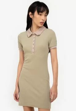 ZALORA BASICS Rib Polo Dress