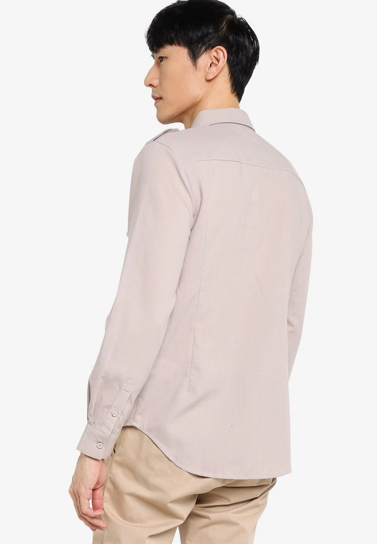 ZALORA BASICS Slim Fit Duo Pocket Utility Shirt - Billede 2