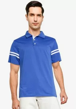 ZALORA BASICS Contrast Stripe Polo Shirt