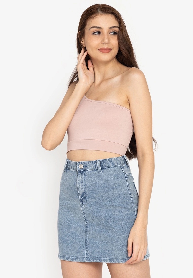 ZALORA BASICS Toga Crop Top
