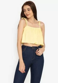 ZALORA BASICS Pleated Cami Top