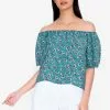 ZALORA BASICS Short Sleeve Off Shoulder Top