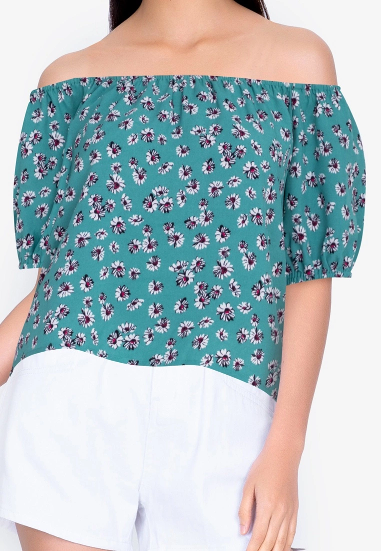 ZALORA BASICS Short Sleeve Off Shoulder Top - Billede 3