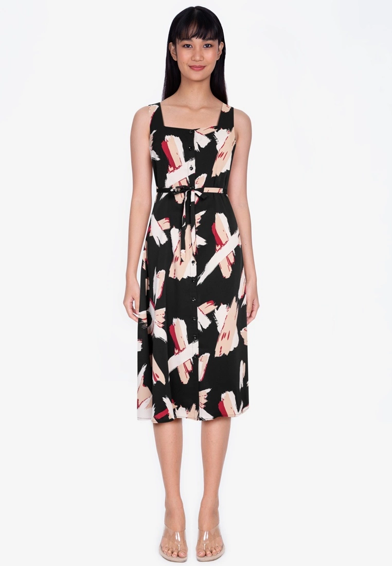 ZALORA BASICS Square Neck Midi Dress - Billede 4