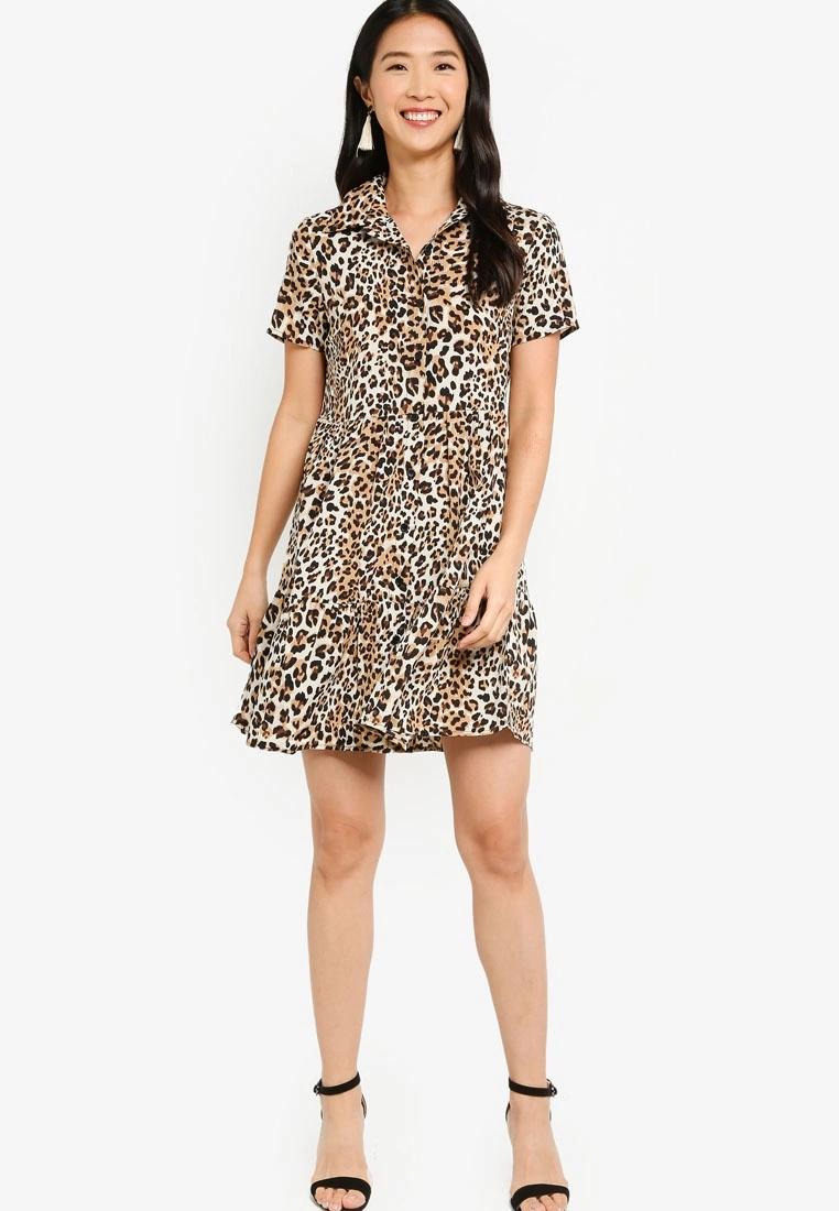 ZALORA BASICS Short Sleeve Shirt Dress - Billede 4