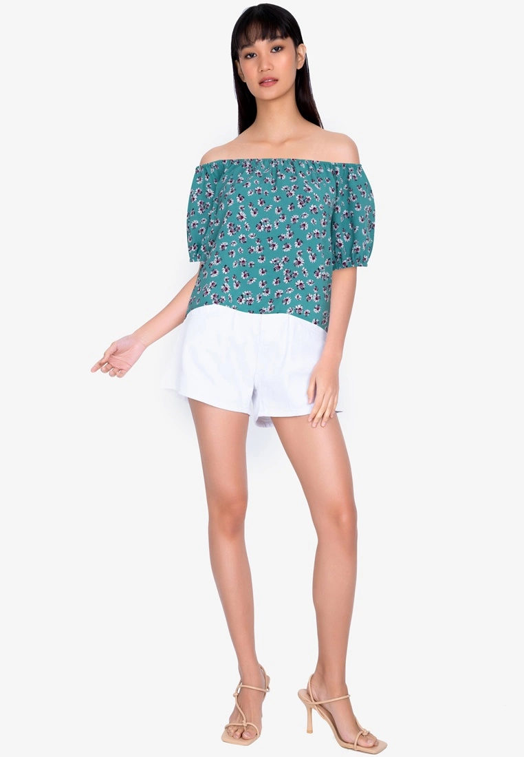 ZALORA BASICS Short Sleeve Off Shoulder Top - Billede 4