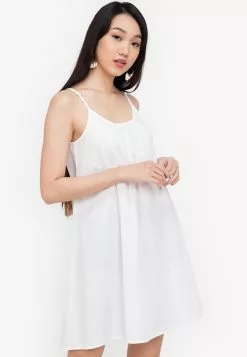 ZALORA BASICS Cross Back Cami Dress