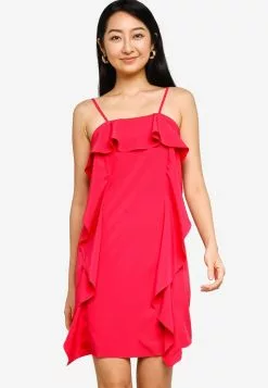 ZALORA BASICS Waterfall Sides Cami Dress