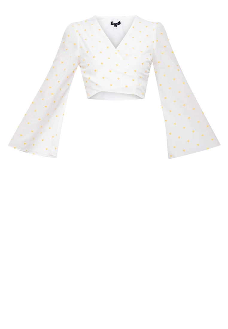 ZALORA BASICS Wrap Flare Sleeve Top - Billede 5