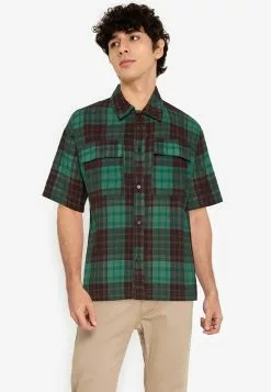ZALORA BASICS Oversize Plaid Shirt