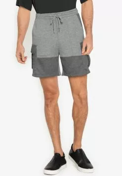 ZALORA BASICS Two Tone Cargo Shorts