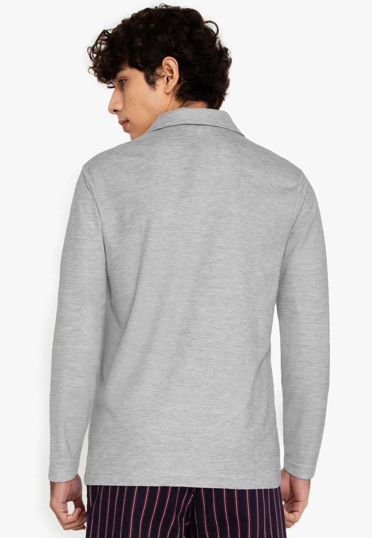 ZALORA BASICS Long Sleeve Polo Tee - Billede 2