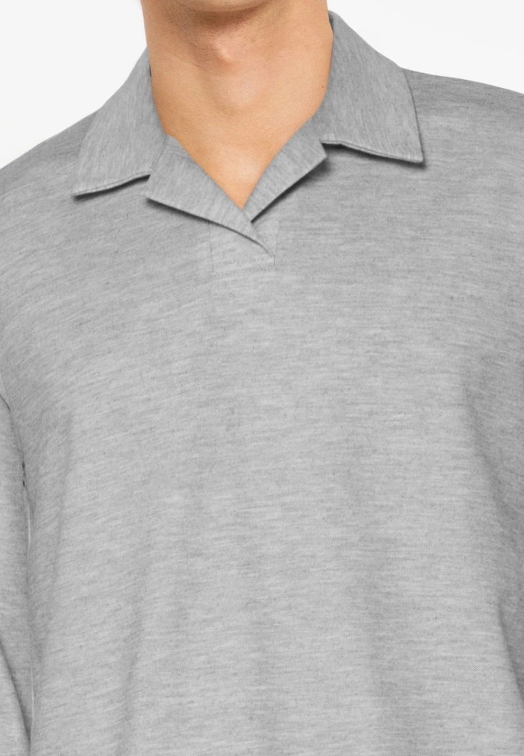 ZALORA BASICS Long Sleeve Polo Tee - Billede 3