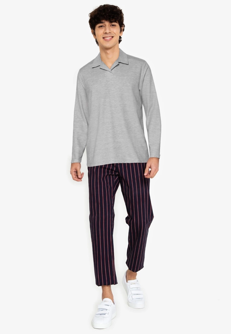 ZALORA BASICS Long Sleeve Polo Tee - Billede 4