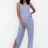 ZALORA BASICS Side Slit Cami Jumpsuit