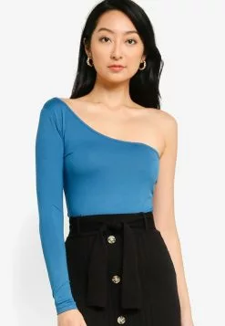ZALORA BASICS Long Sleeve Toga Bodysuit