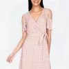 ZALORA BASICS Overlap Top Cold Shoulder Dress