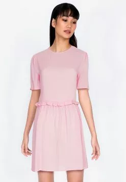 ZALORA BASICS Frill Detail Babydoll Dress