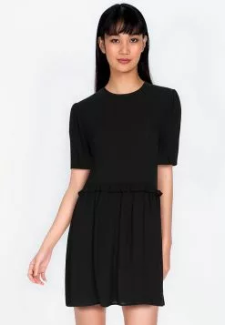 ZALORA BASICS Frill Detail Babydoll Dress